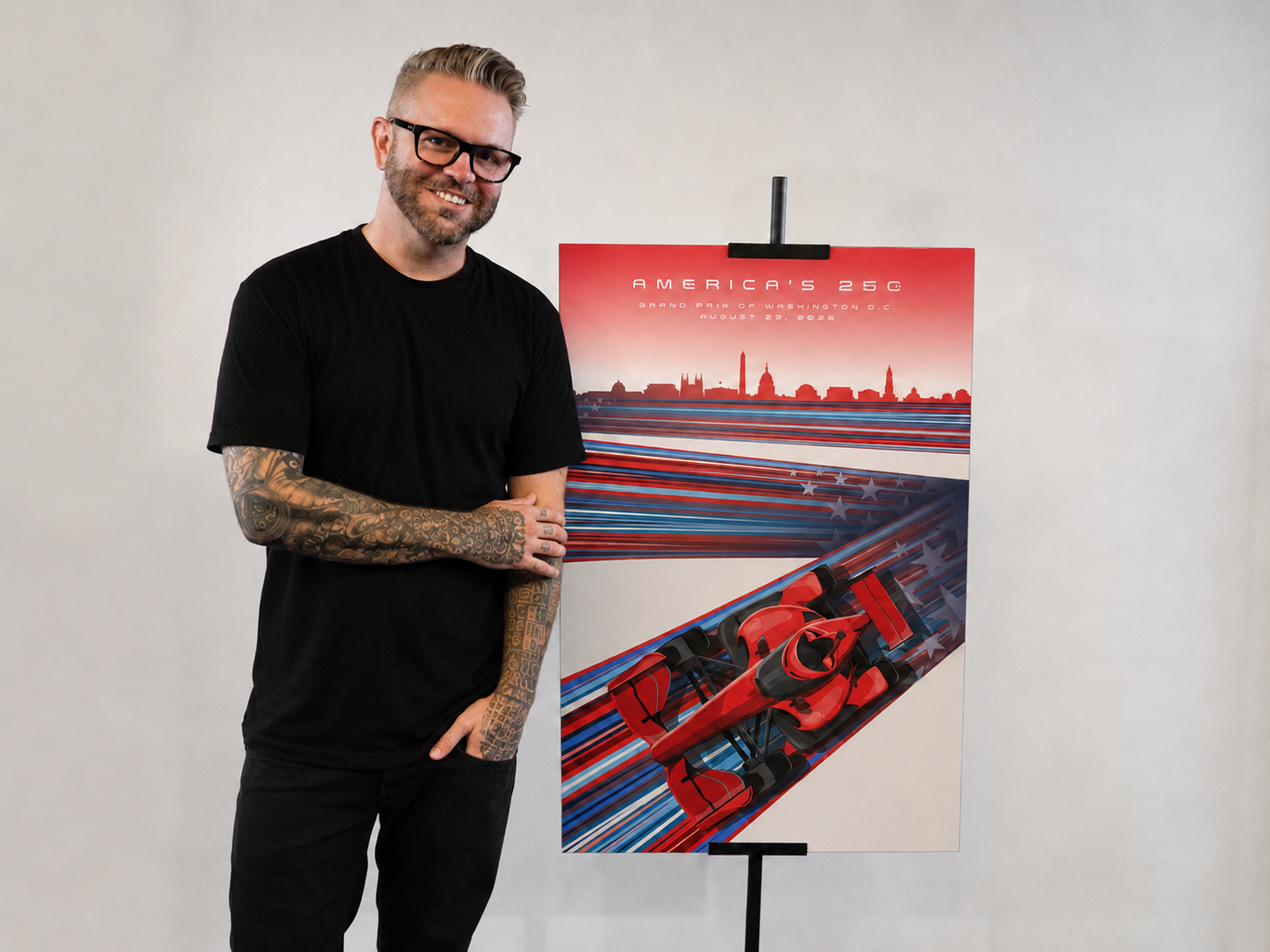 America 250 Race Art — Limited Signed and Numbered