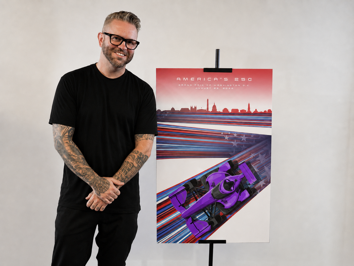 America 250 Race Art — Limited Signed and Numbered