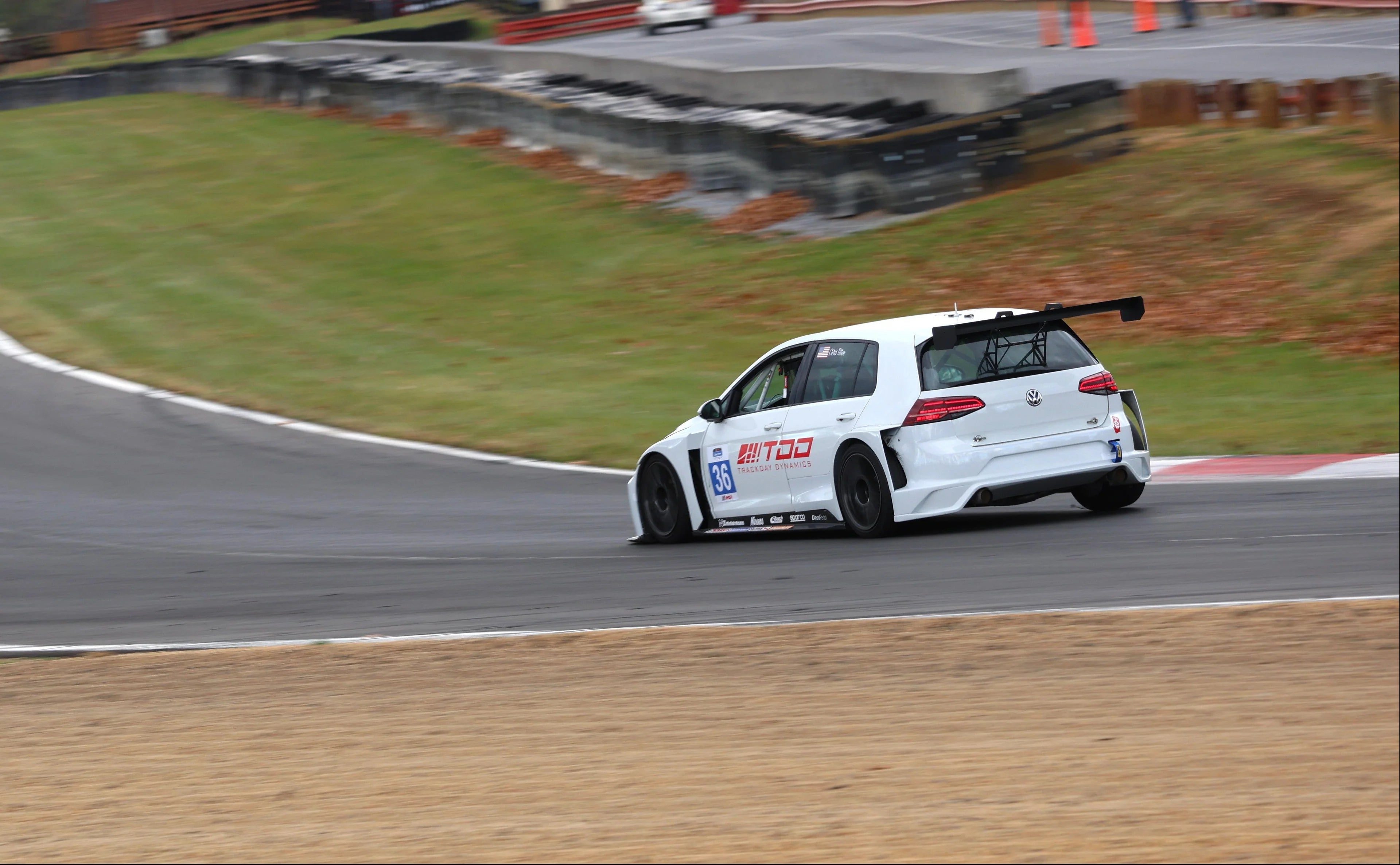 Track Day Dynamics race car on track